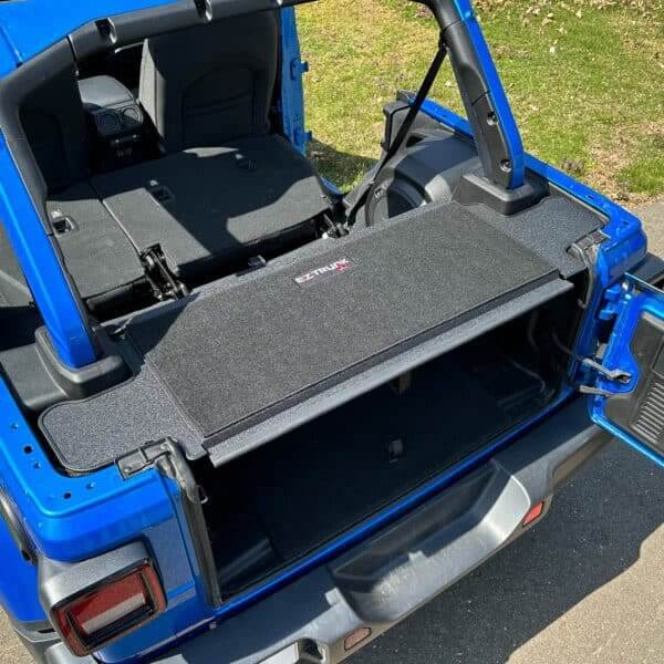 EZ4X4 EZTRUNK Tailgate Extension Table – Fits 2011–2018 Jeep JKU 4-Door – Durable, Rust-Resistant, Easy to Clean