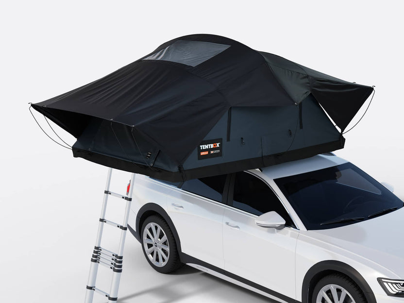 TentBox Lite XL Roof Tent for Cars & SUVs - 4-Person Sleeping Capacity (Slate Grey)
