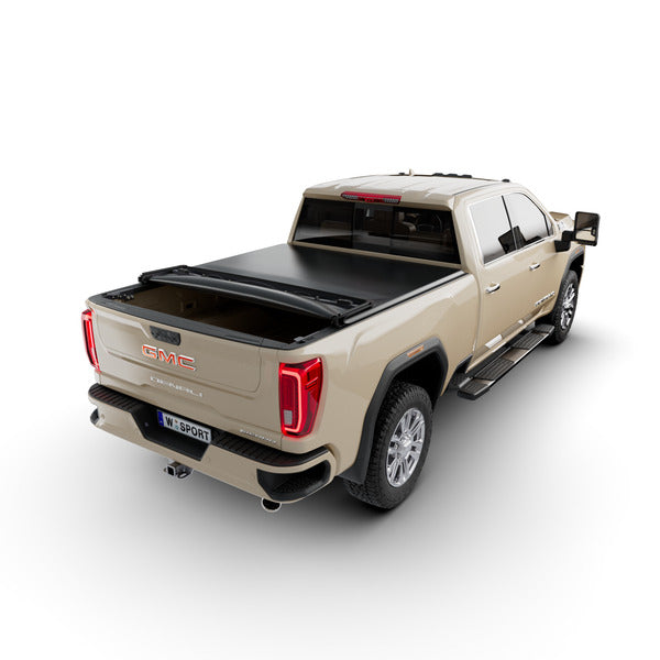 Worksport Pro Vinyl Quad Fold SC4 Pro 8'2" Fits 2020-23 Chevrolet Silverado/GMC Sierra HD1500/2500/3500 w/o Utility Track System Long Bed