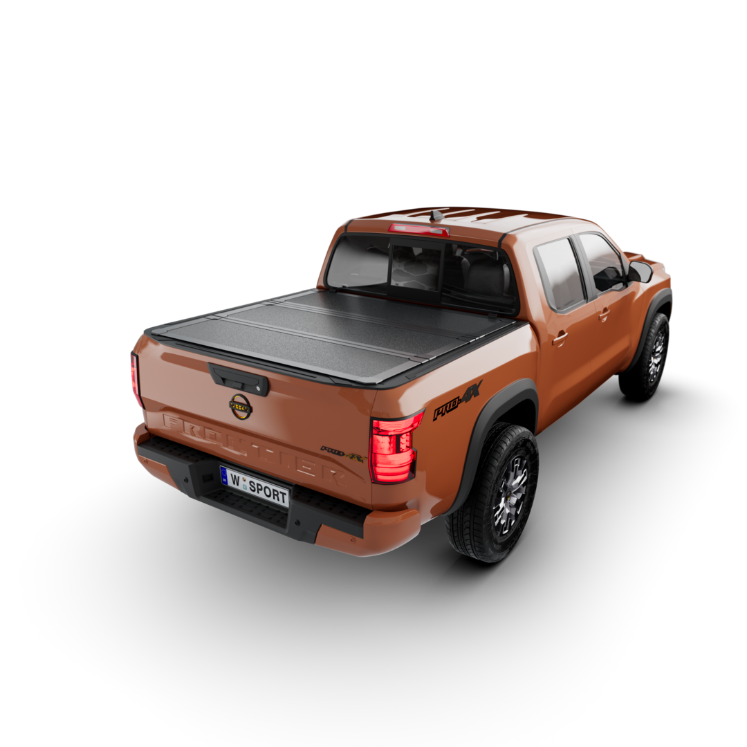 Worksport AL3 Full Bed Access Aluminum Tri-Fold Tonneau Cover – Fits 2022–2024 Nissan Frontier  5' Bed w/ Utility Brackets
