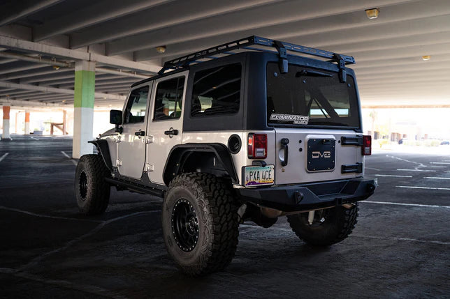 DV8 Offroad Roof Rack for Jeep Wrangler JK Half-Length Fits 2007-2018 Models