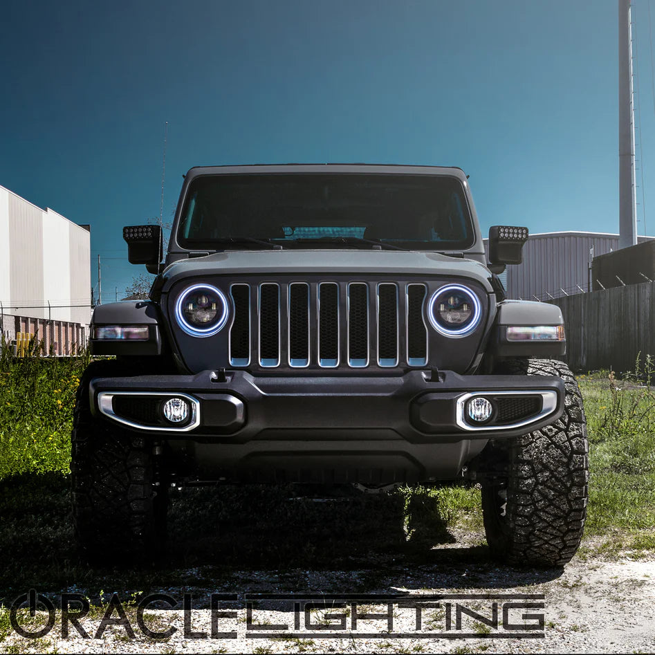 Oracle 7-Inch LED Headlights 2200LM Low/3600LM High White Halo