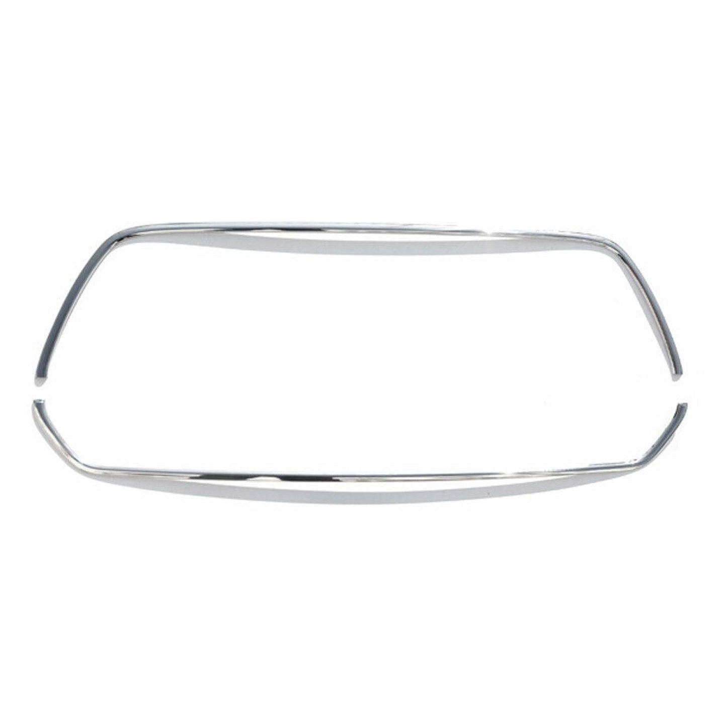 OMAC USA Front Bumper Grill Trim Molding for Vans – Fits 2015–2020 Ford Transit 150/250/350 - 2Pcs (Stainless Steel, Chrome)