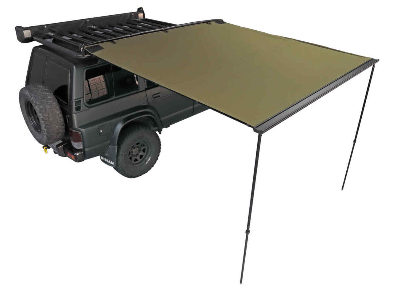 23ZERO Bushman Overland Awning 78" (78X98) -Heavy-Duty Waterproof Side Awning for 4x4, SUVs, Pickup Trucks, and Overland Camping