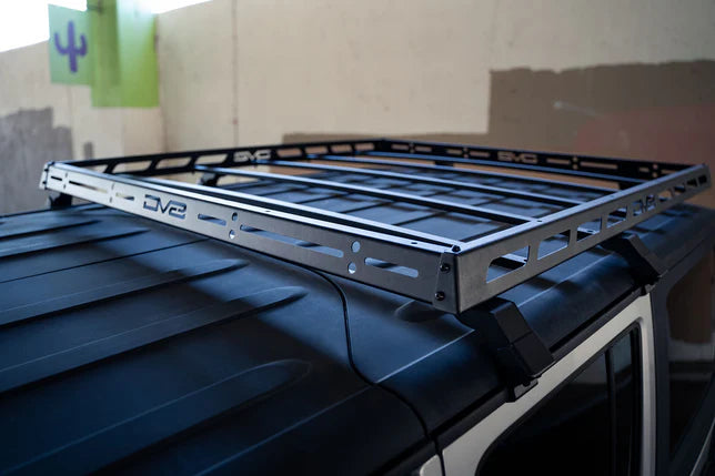 DV8 Offroad Roof Rack for Jeep Wrangler JK Half-Length Fits 2007-2018 Models