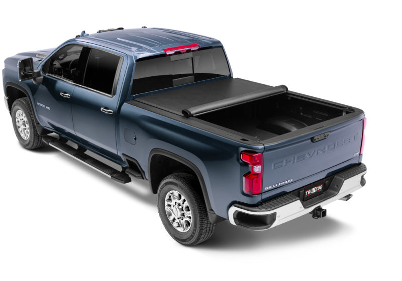 TruXedo Lo Pro Soft Roll-Up Tonneau Cover 82.2 In. Fits 2020-25 Silverado/Sierra 2500HD/3500HD w/ or w/out MultiPro TG