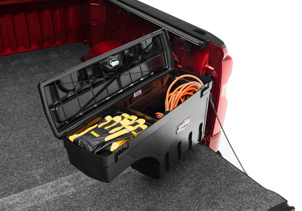 UnderCover SwingCase Tool Box Black Hard Plastic 6 Ft (72.7 In) for Full-Size Trucks