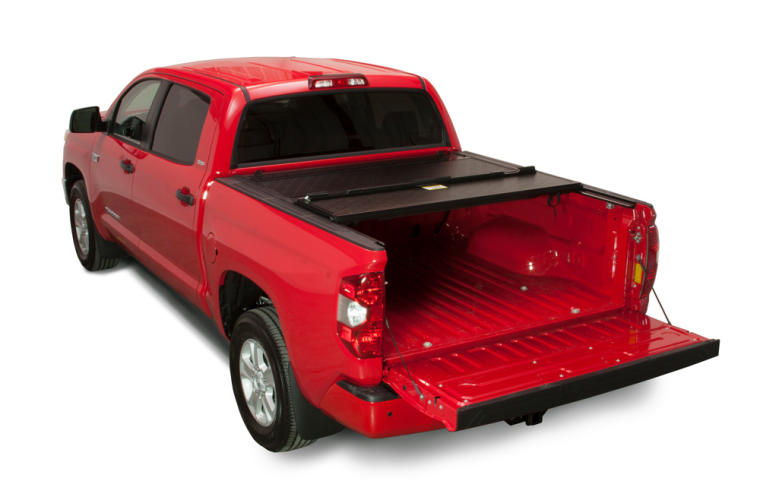 BAKFlip FiberMax Folding Tonneau Cover 66.7 In. Fits 2007-21 Tundra w/ Deck Rail No Trail Boxes