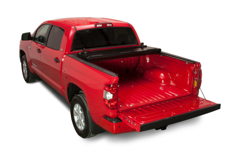 BAKFlip FiberMax Folding Tonneau Cover 66.7 In. Fits 2007-21 Tundra w/ Deck Rail No Trail Boxes