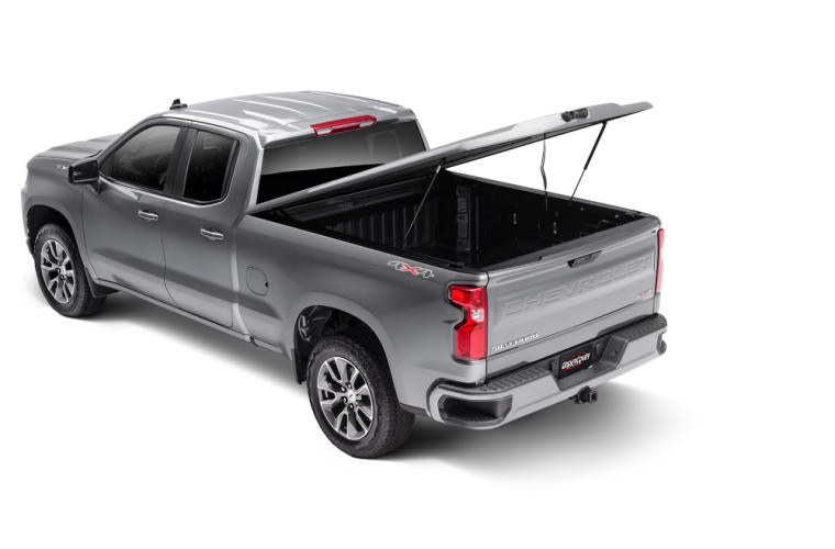 UNDERCOVER Elite LX Painted Hard Tilt-Up Tonneau Cover 6'7" Fits 2019-25 Silverado 1500 (New Body Style) - Deep Ocean Blue