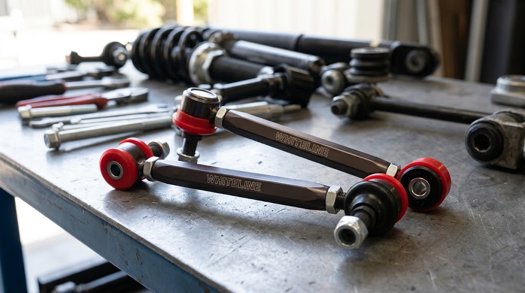 Whiteline Front Sway Bar Link - High-Tensile Alloy, Low Compliance Bushings