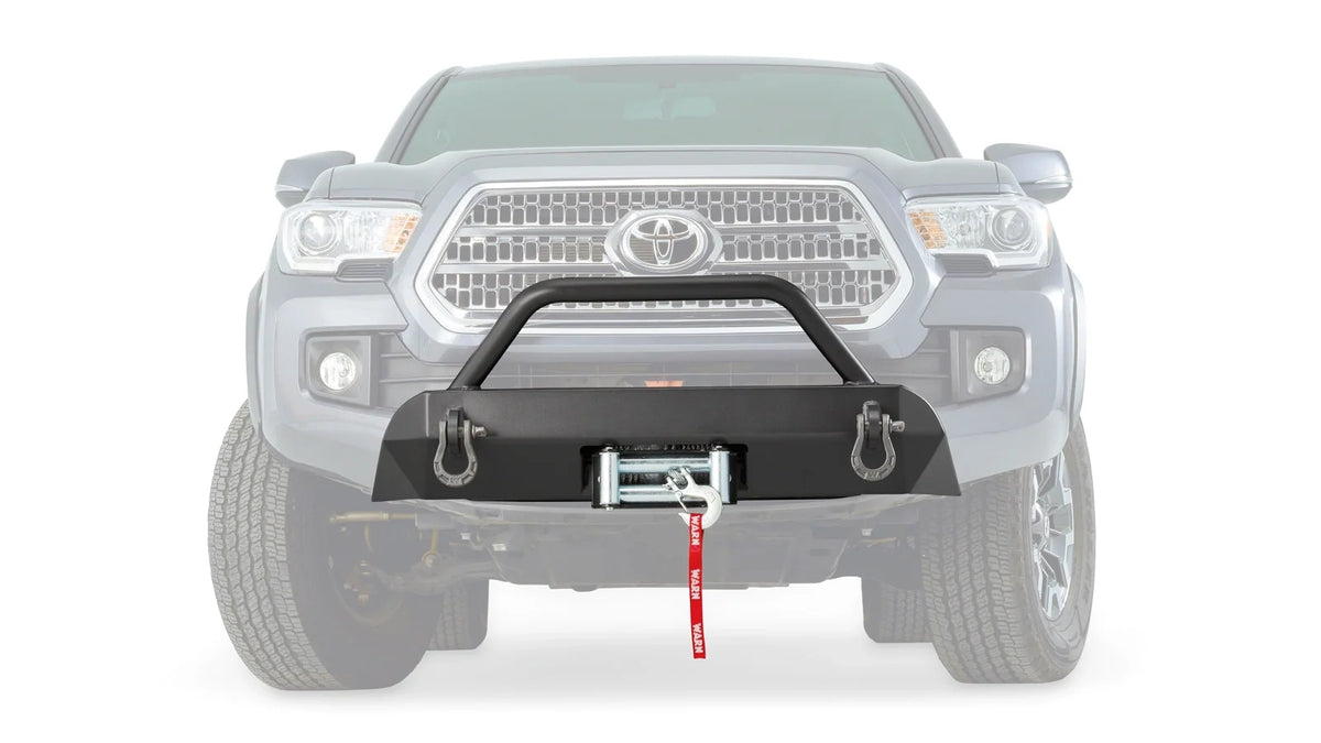 WARN Semi-Hidden Winch Mount with Grille Guard for 2016-2023 Toyota Tacoma