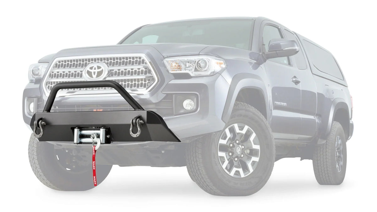 WARN Semi-Hidden Winch Mount with Grille Guard for 2016-2023 Toyota Tacoma