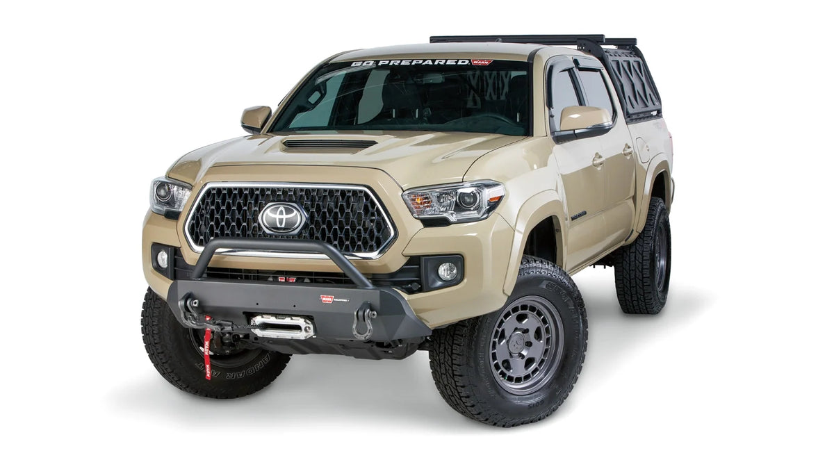 WARN Semi-Hidden Winch Mount with Grille Guard for 2016-2023 Toyota Tacoma