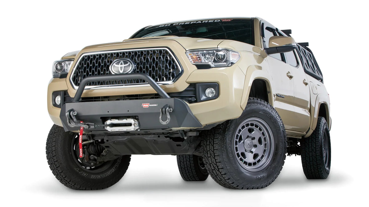 WARN Semi-Hidden Winch Mount with Grille Guard for 2016-2023 Toyota Tacoma
