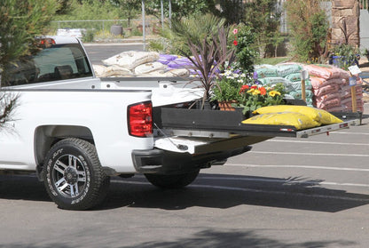 Cargo Glide Bed Slide Polished Aluminum Side Rail 68"x42-1/4" - 2015-23 Full-Size Trucks