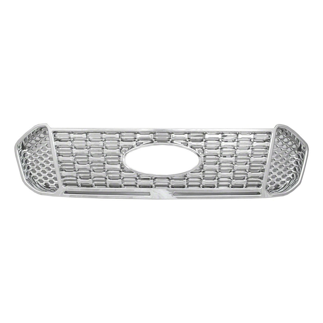 Coast to Coast Ford Ranger XL/XLT Grille Overlay, Chrome – Fits 2019-23 (IWCGI169)