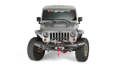 WARN Elite Front Bumper with Grille Guard Tube for 2007-2018 Jeep Wrangler JK