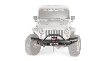WARN Elite Front Bumper with Grille Guard Tube for 2007-2018 Jeep Wrangler JK