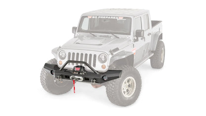 WARN Elite Front Bumper with Grille Guard Tube for 2007-2018 Jeep Wrangler JK