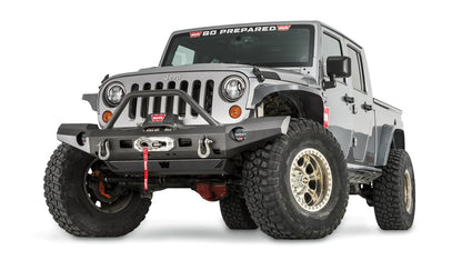 WARN Elite Front Bumper with Grille Guard Tube for 2007-2018 Jeep Wrangler JK