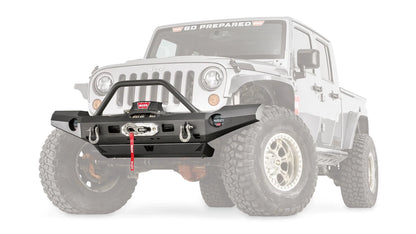 WARN Elite Front Bumper with Grille Guard Tube for 2007-2018 Jeep Wrangler JK
