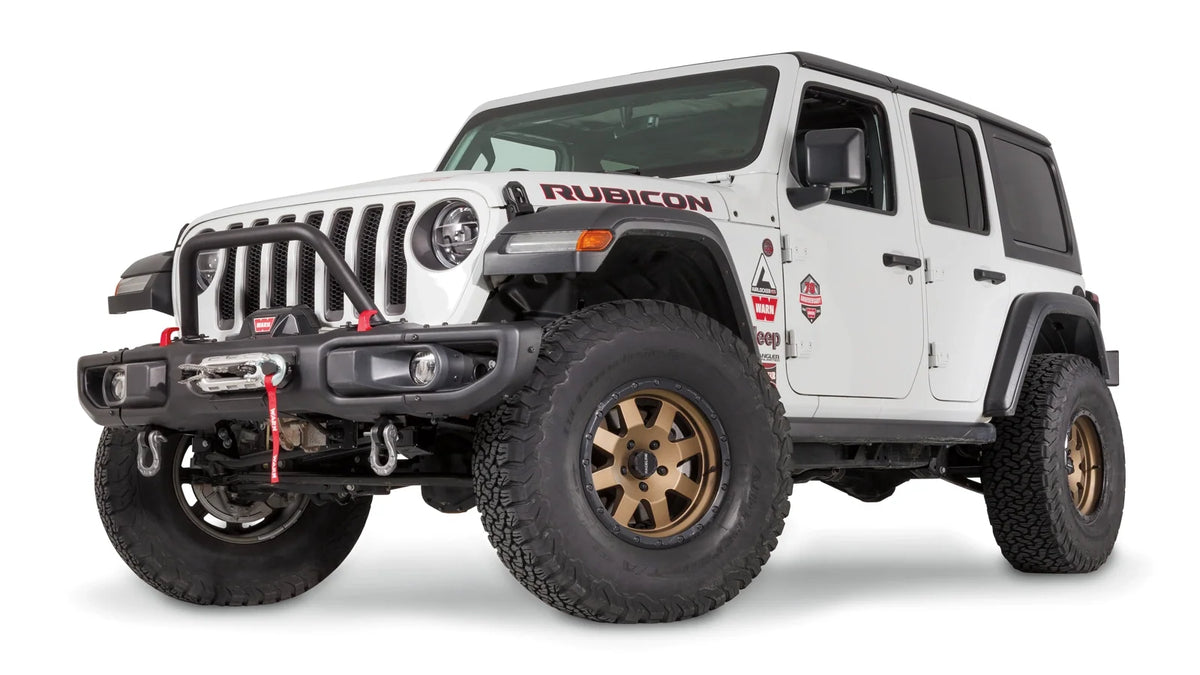 WARN Mid-Height Stinger Grille Guard Tube for 2018-2021 Jeep Wrangler JL / 2020-2021 Jeep Gladiator JT
