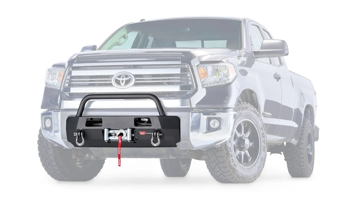 WARN Semi-Hidden Winch Mount with Grille Guard for 2014-2021 Toyota Tundra