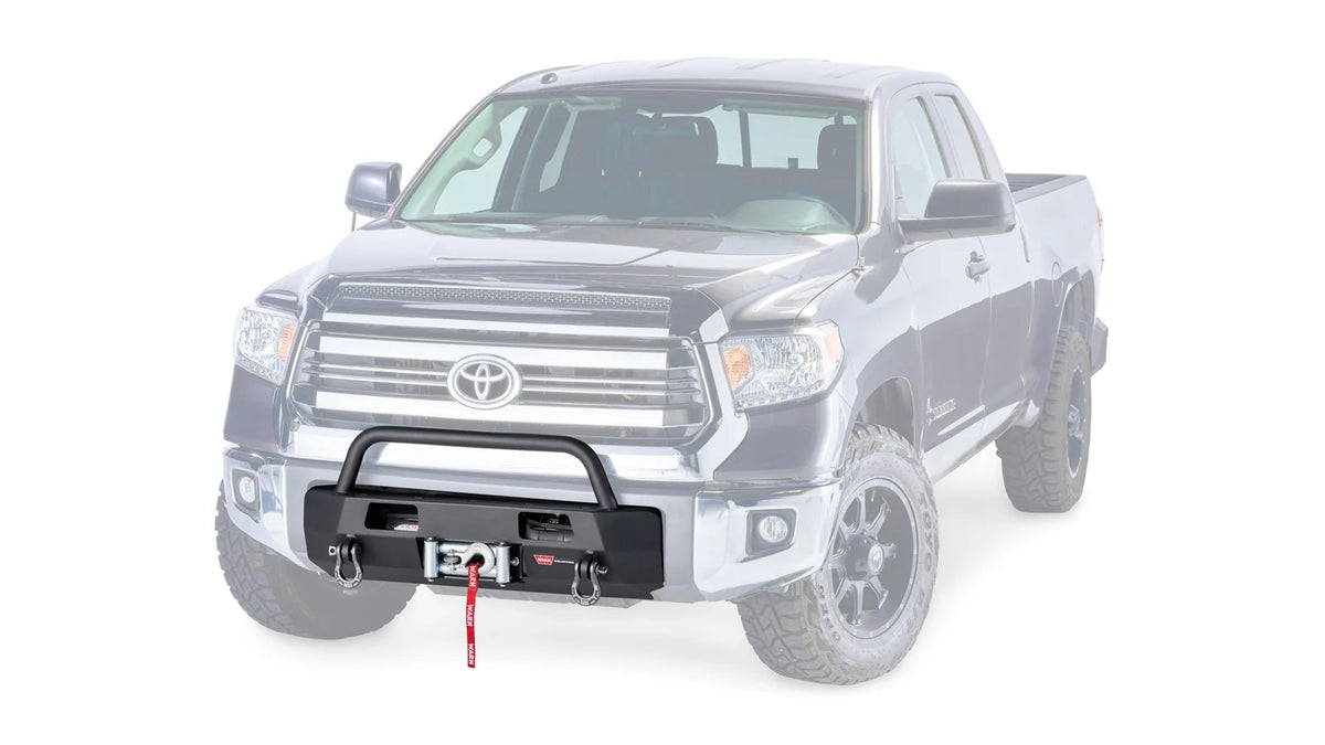 WARN Semi-Hidden Winch Mount with Grille Guard for 2014-2021 Toyota Tundra
