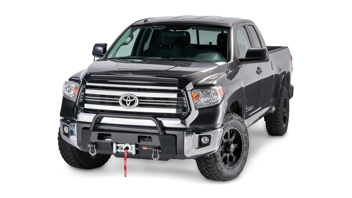 WARN Semi-Hidden Winch Mount with Grille Guard for 2014-2021 Toyota Tundra