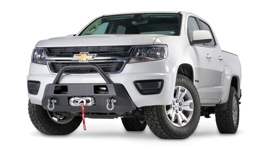 WARN Semi-Hidden Winch Mount with Grille Guard for 2015-2020 Chevrolet Colorado