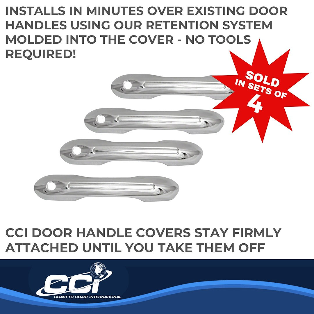 Coast to Coast Ford Explorer 20-25 Door Handle Covers, Chrome (CCIDH68585B)