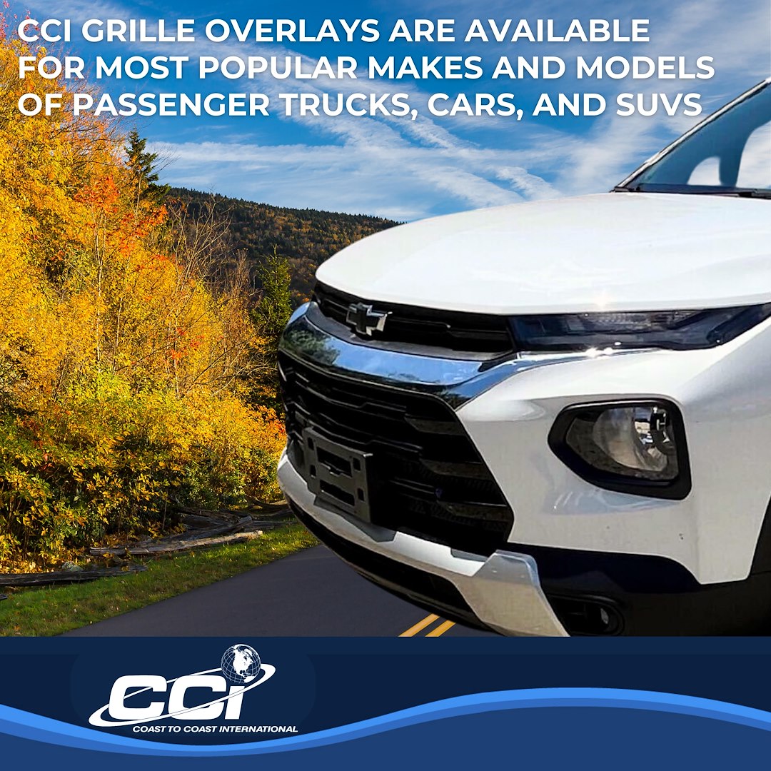 Coast to Coast Chevrolet Trailblazer 21-23 L/LS/LT Grille Overlay, Chrome (GI180)