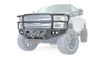 WARN Ascent HD Front Bumper with Full Grille Guard for 2017-2022 Ford F-250/F-350