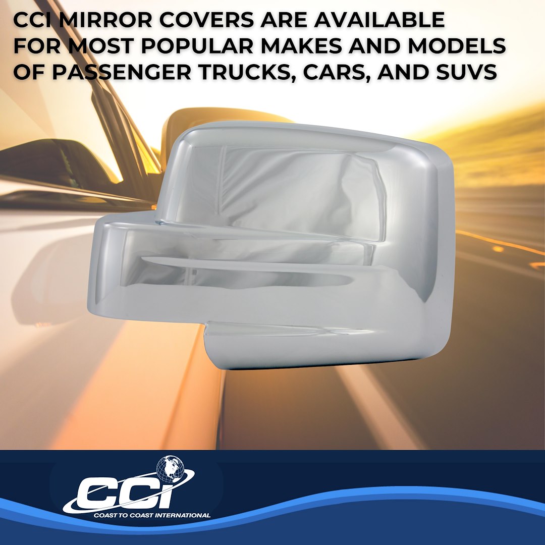 Coast to Coast Jeep Patriot 07-17 (Full w/o Turn Signal) Mirror Covers, Chrome (CCIMC67424)