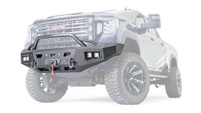 WARN Ascent HD Front Bumper with Prerunner Grille Guard for 2020-2023 GMC Sierra 2500/3500 HD