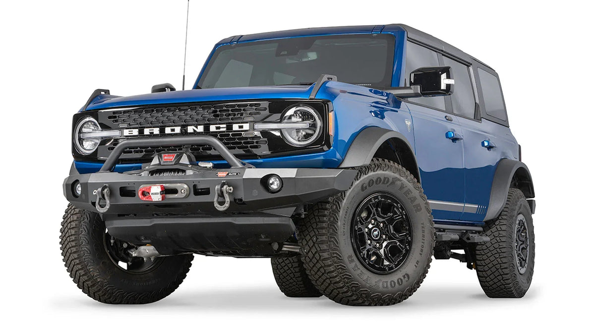 WARN Elite Front Bumper with Prerunner Grille Guard for 2021-2026 Ford Bronco
