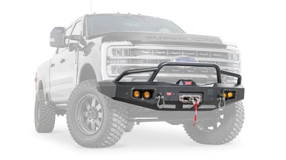 WARN Ascent Front Bumper with Prerunner Grille Guard for 2023-2026 Ford Super Duty