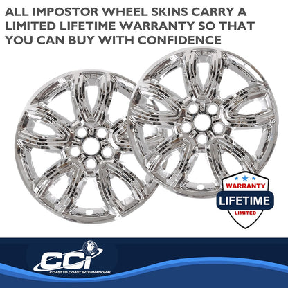 Coast to Coast IMPostor Wheel Skins 18", Chrome, Set of 4 – Fits 2020-24 Ford Explorer (IMP468X)