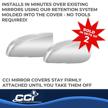 Coast to Coast Toyota Tacoma 16-23 (Top Half) Mirror Covers, Chrome (CCIMC67530R)