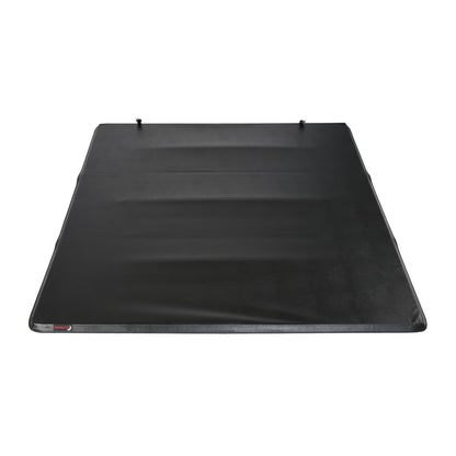 TrailFX Soft Folding Tonneau Cover for Pickup Trucks - Fits 2016-2023 Toyota Tacoma (Black)