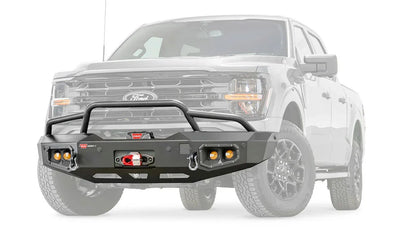WARN Ascent Front Bumper with Prerunner Grille Guard for 2024-2025 Ford F-150
