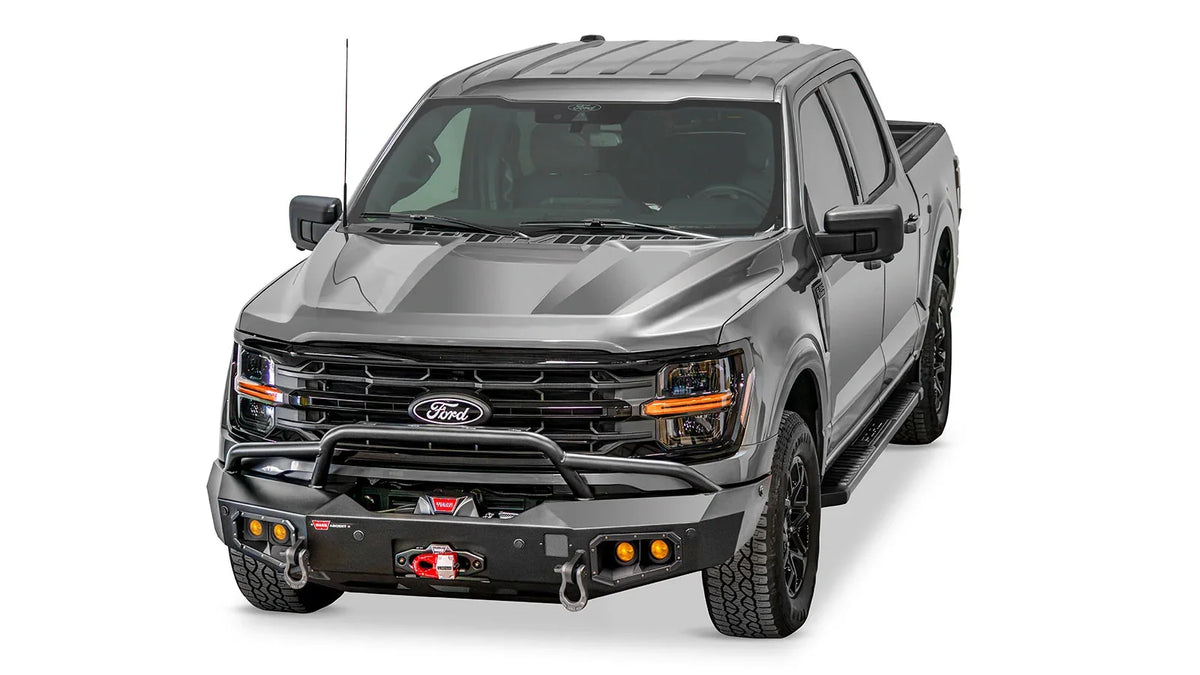 WARN Ascent Front Bumper with Prerunner Grille Guard for 2024-2025 Ford F-150