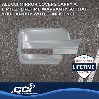 Coast to Coast Toyota Tacoma 12-15 (Full w/o Turn Signal) Mirror Covers, Chrome (CCIMC67421)