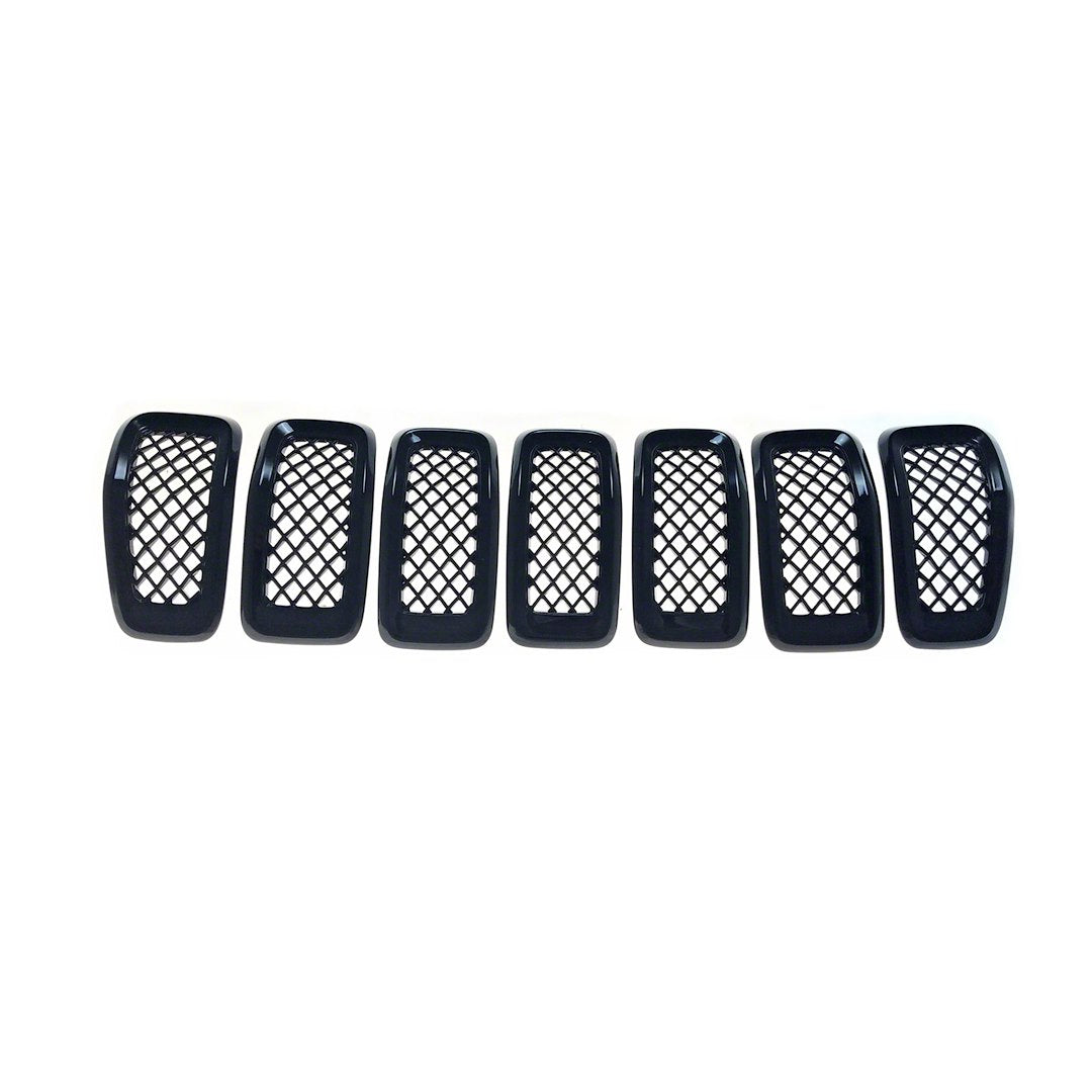 Coast to Coast Jeep Cherokee 14-18 Grille Overlay, Gloss Black (ABS6473B)