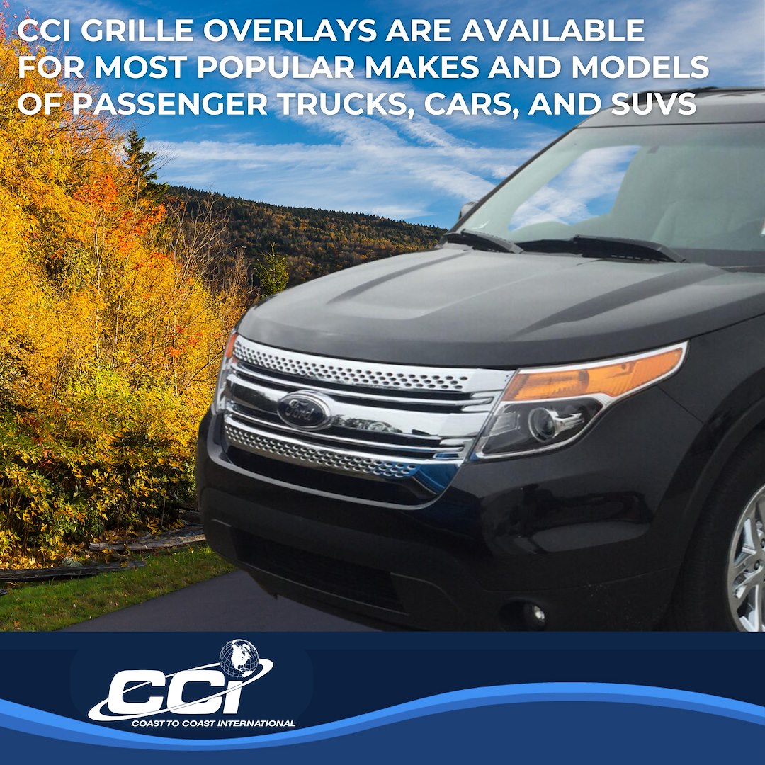 Coast to Coast Ford Explorer 11-15 Base/Limited/XLT Grille Overlay, Chrome (IWCGI91)