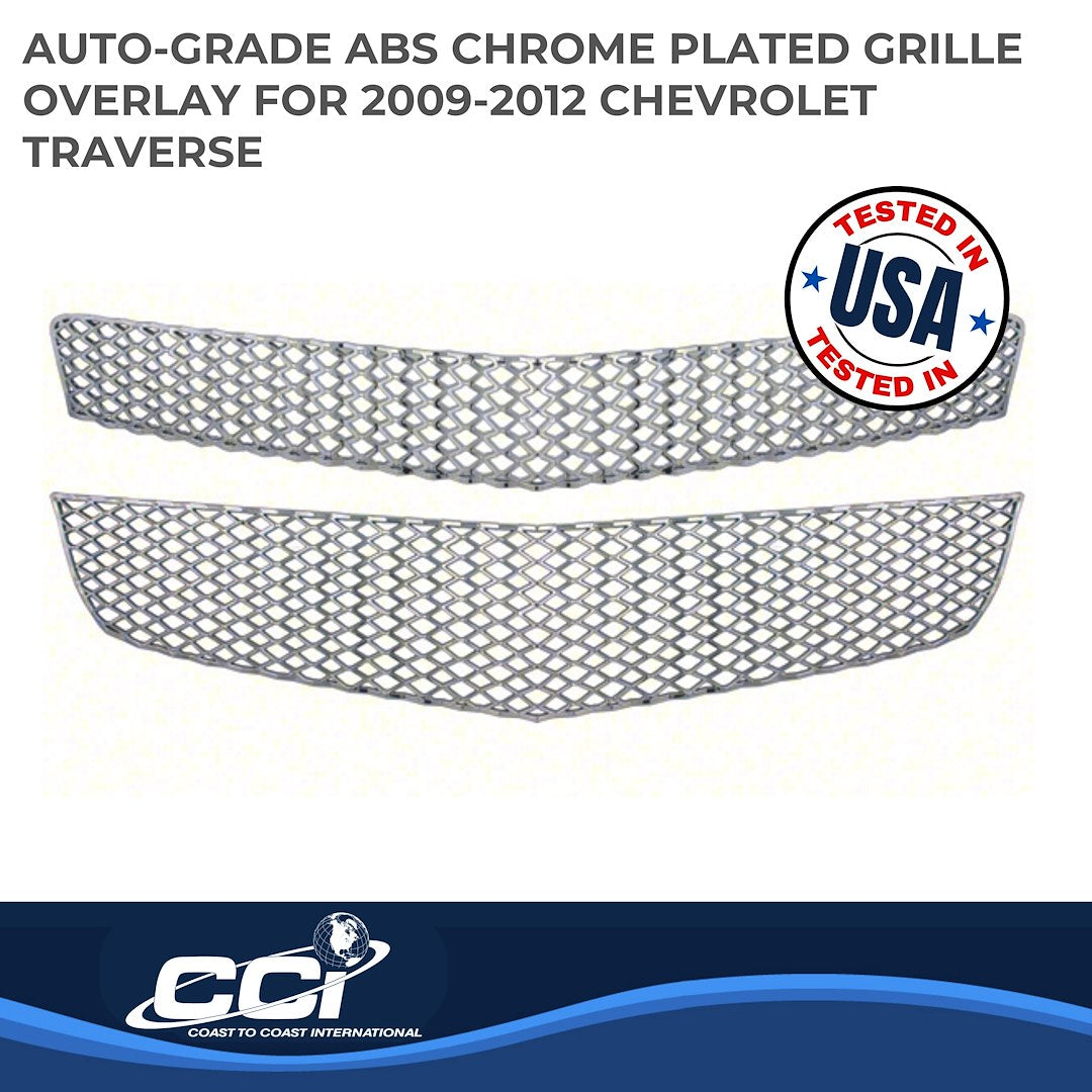 Coast to Coast Chevrolet Traverse 09-12 Grille Overlay, Chrome (IWCGI75)