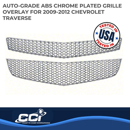 Coast to Coast Chevrolet Traverse 09-12 Grille Overlay, Chrome (IWCGI75)
