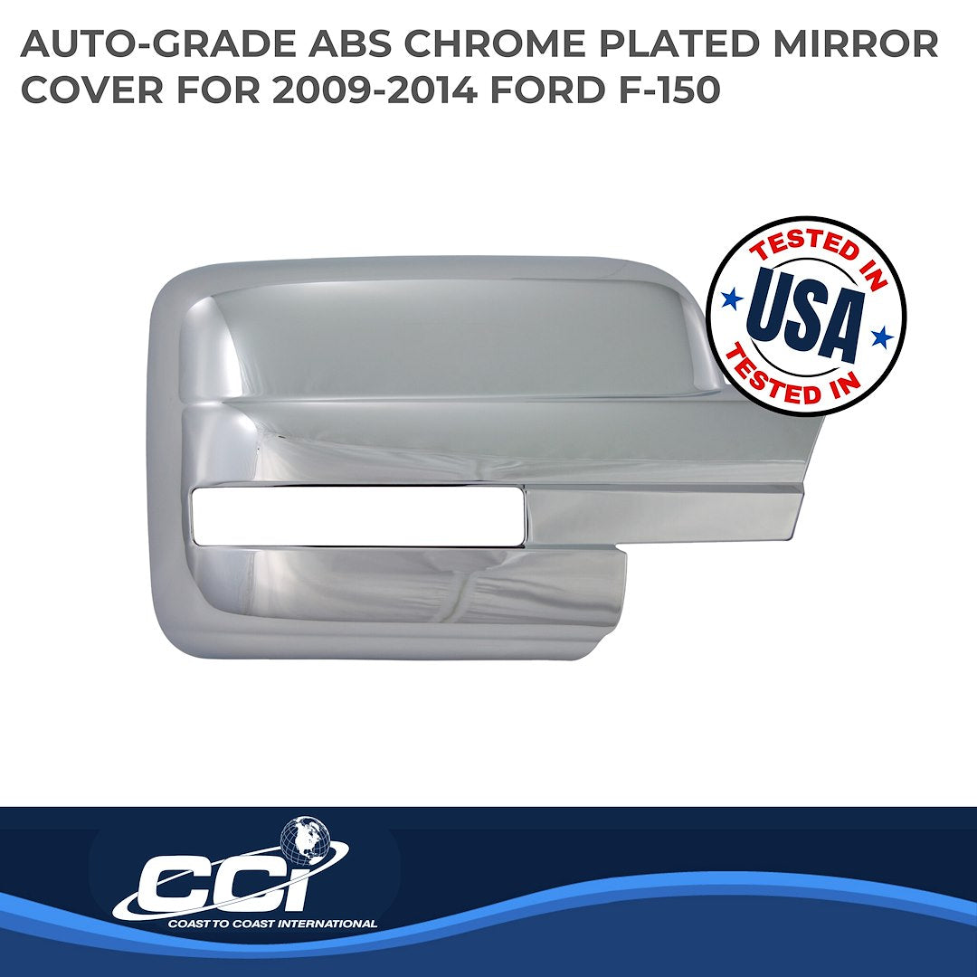 Coast to Coast Toyota Tacoma 12-15 (Full w/o Turn Signal) Mirror Covers, Chrome (CCIMC67421)