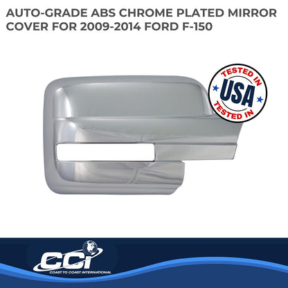 Coast to Coast Toyota Tacoma 12-15 (Full w/o Turn Signal) Mirror Covers, Chrome (CCIMC67421)